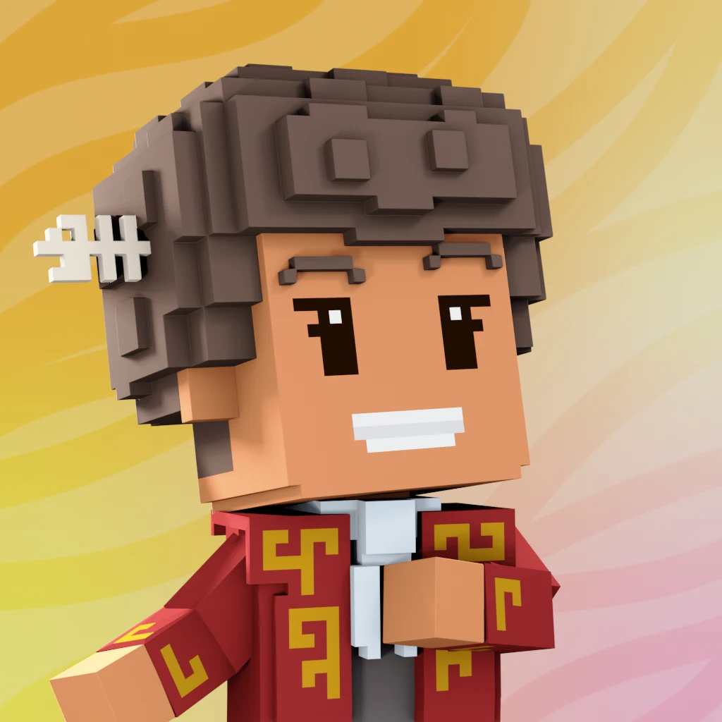 Pirate #3267 voxel render