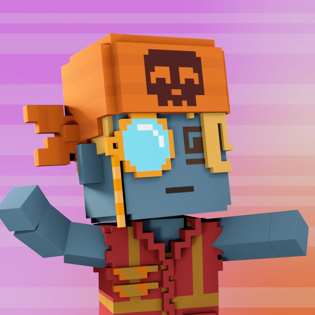 Pirate #327 voxel render