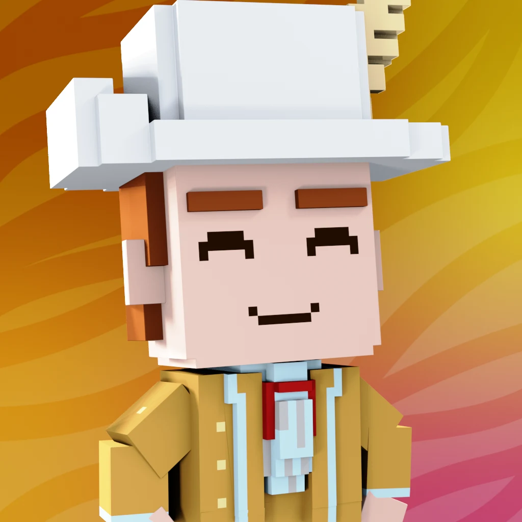 Pirate #3271 voxel render