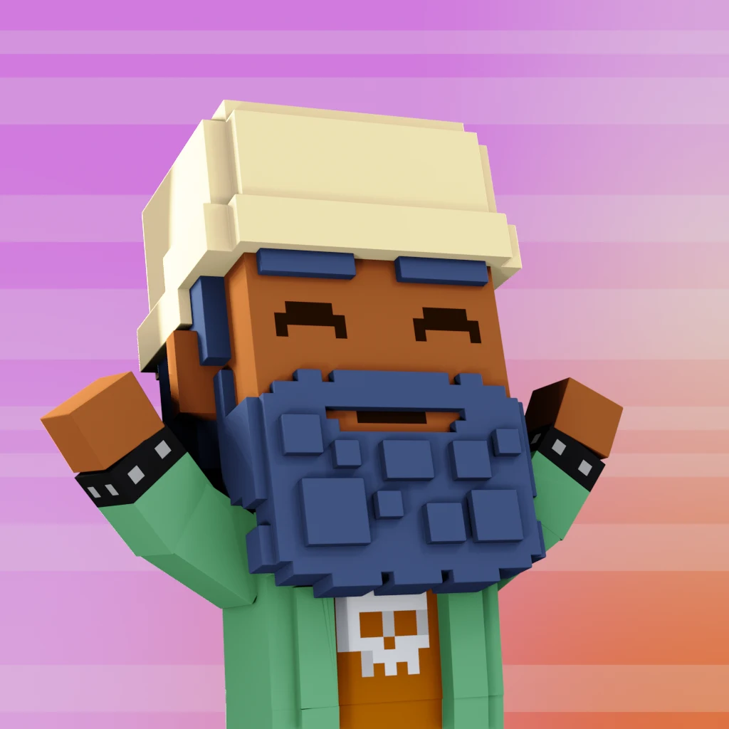 Pirate #3272 voxel render