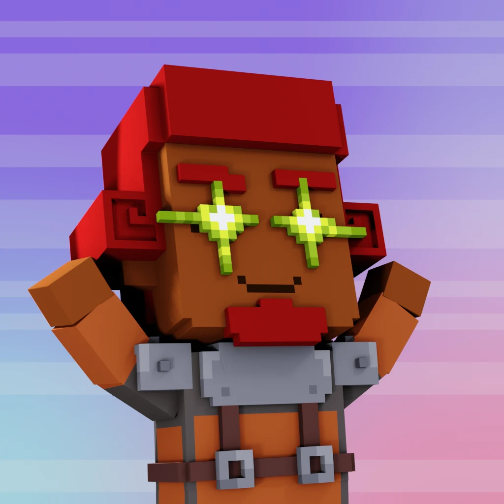 Pirate #3274 voxel render