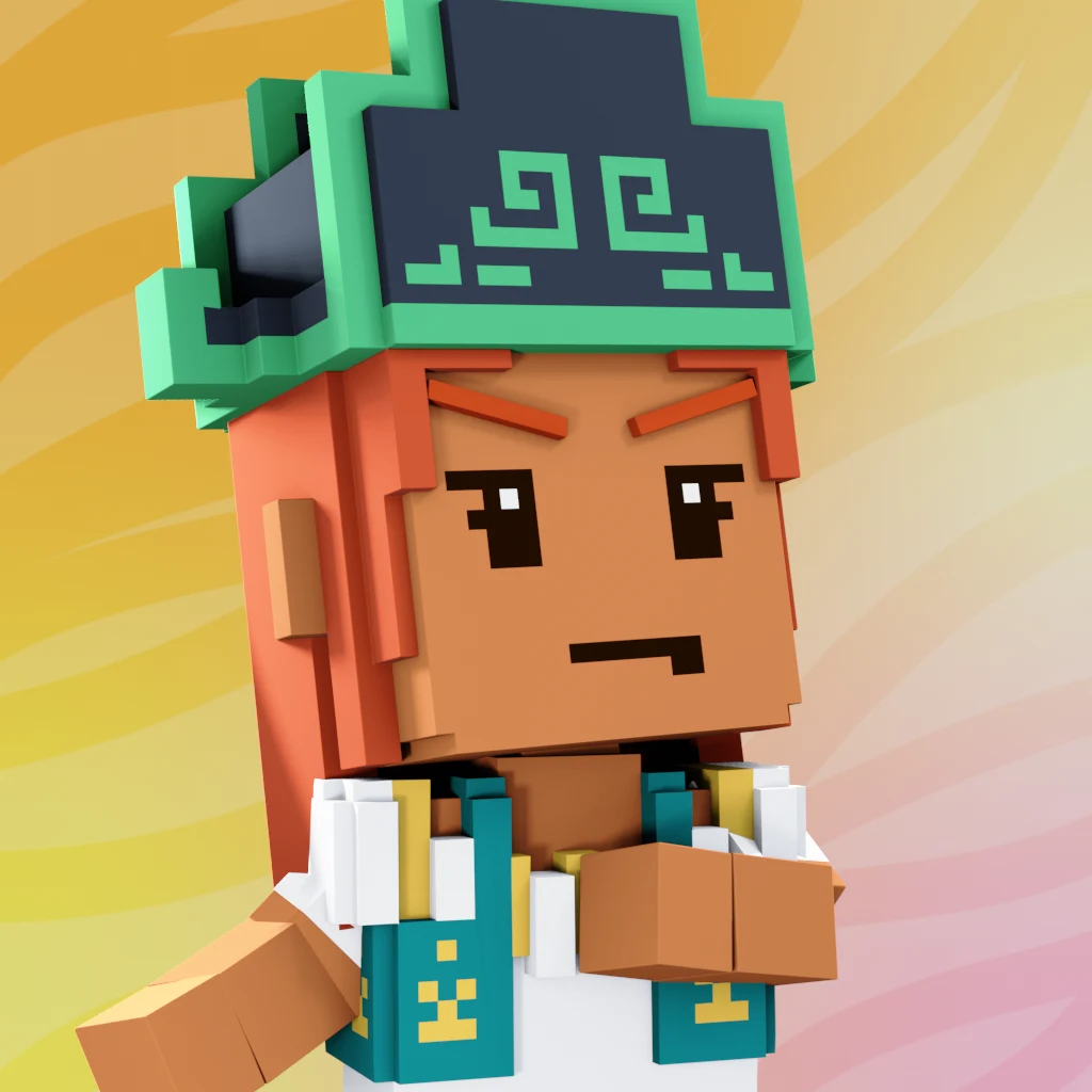 Pirate #3276 voxel render