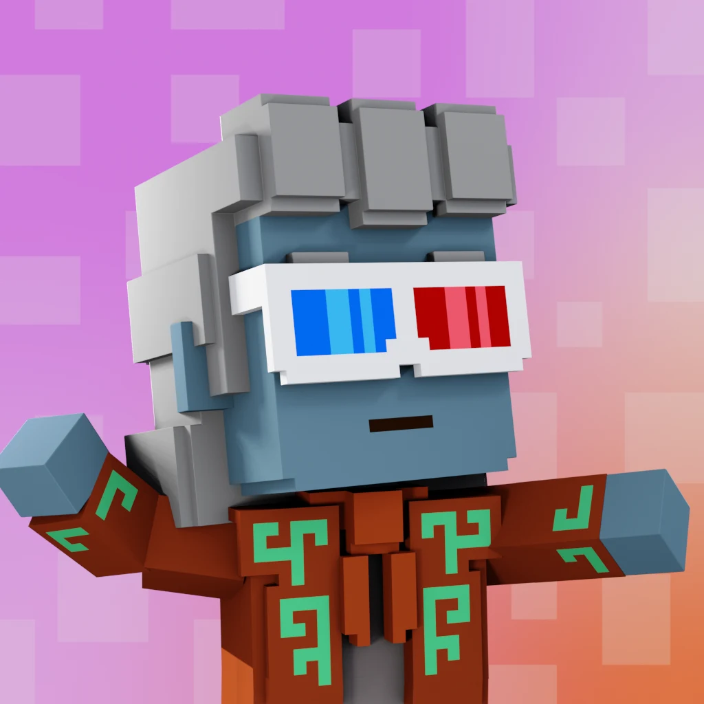 Pirate #3277 voxel render