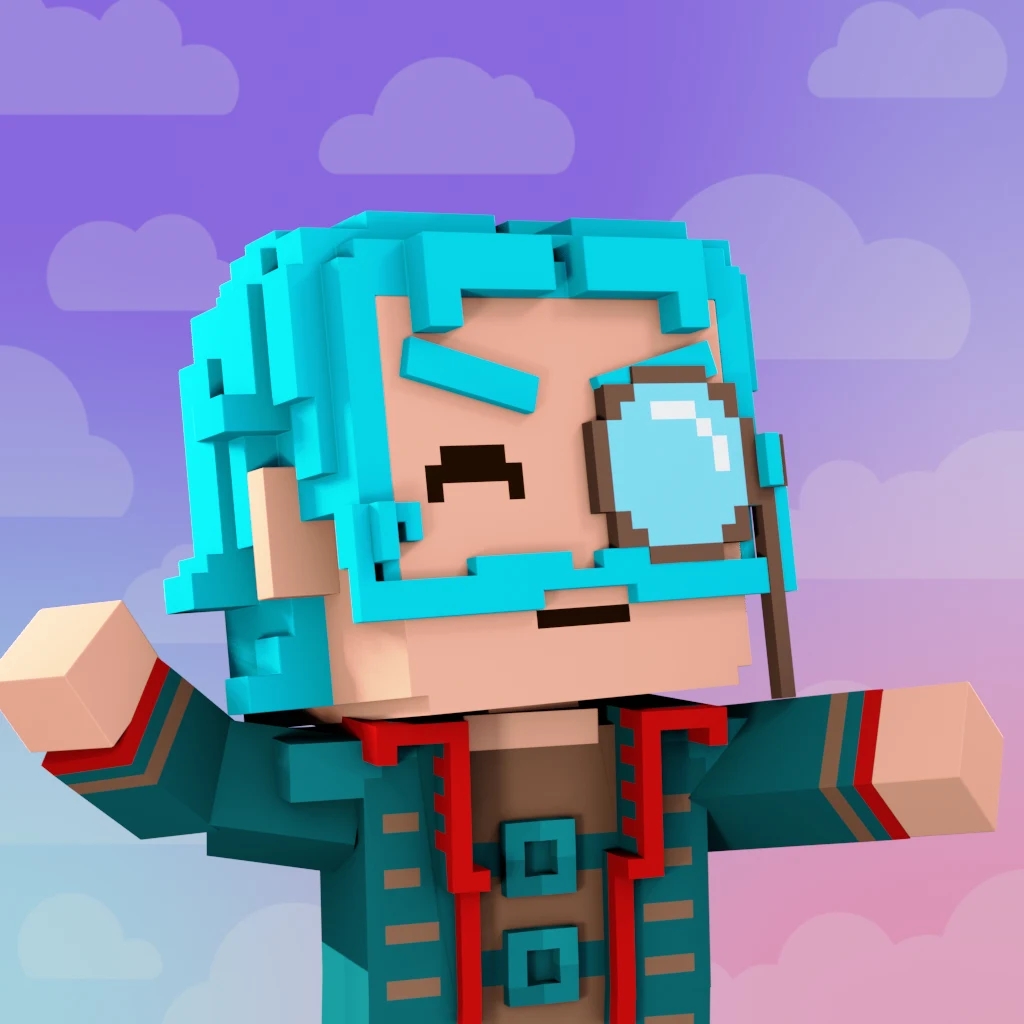 Pirate #3278 voxel render