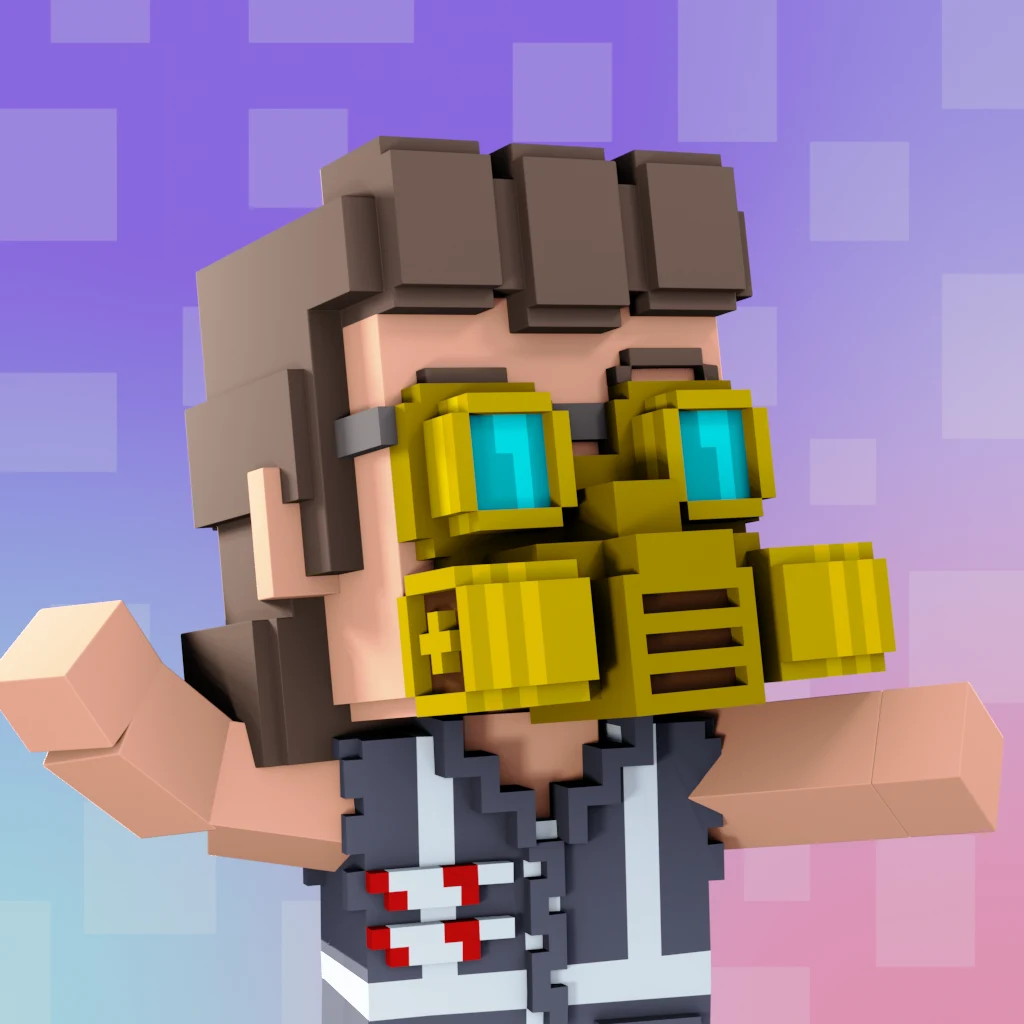 Pirate #3279 voxel render