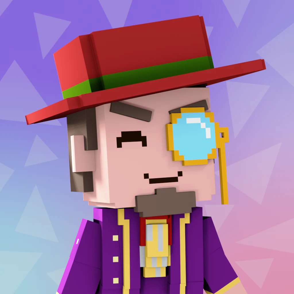 Pirate #3281 voxel render