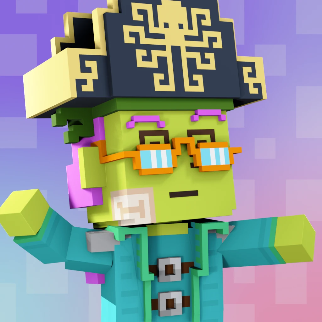Pirate #3282 voxel render