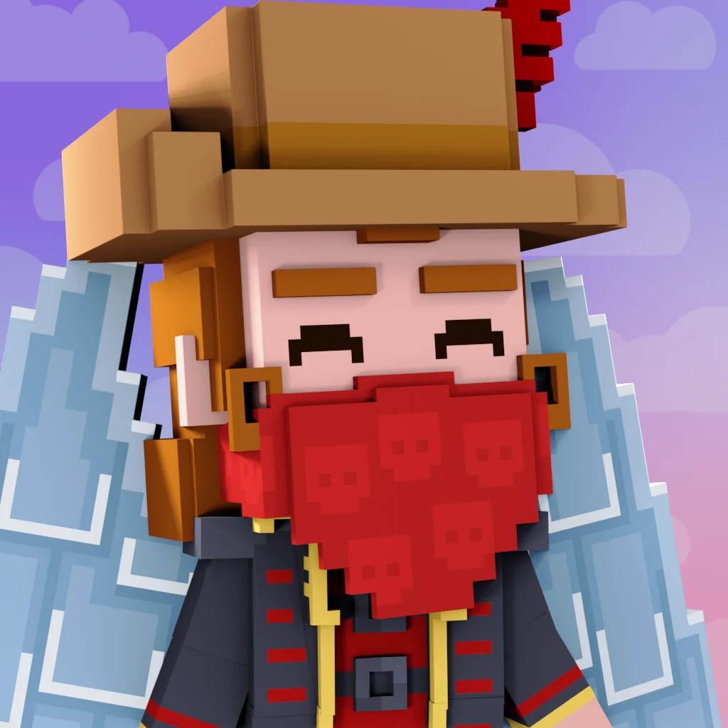 Pirate #3285 voxel render