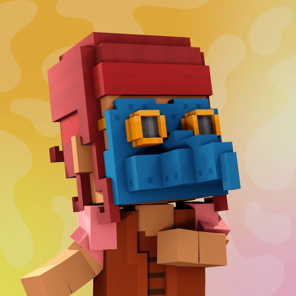 Pirate #3286 voxel render