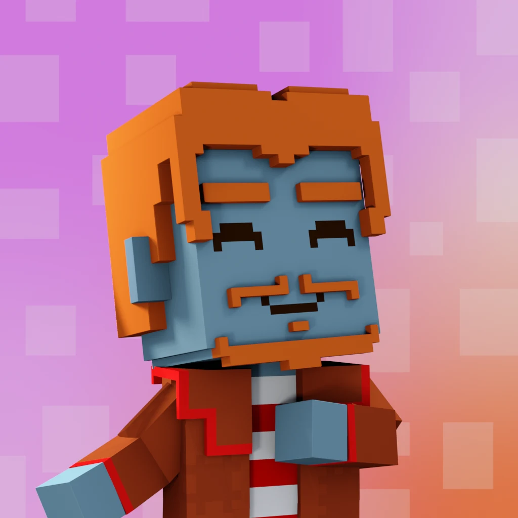 Pirate #3288 voxel render
