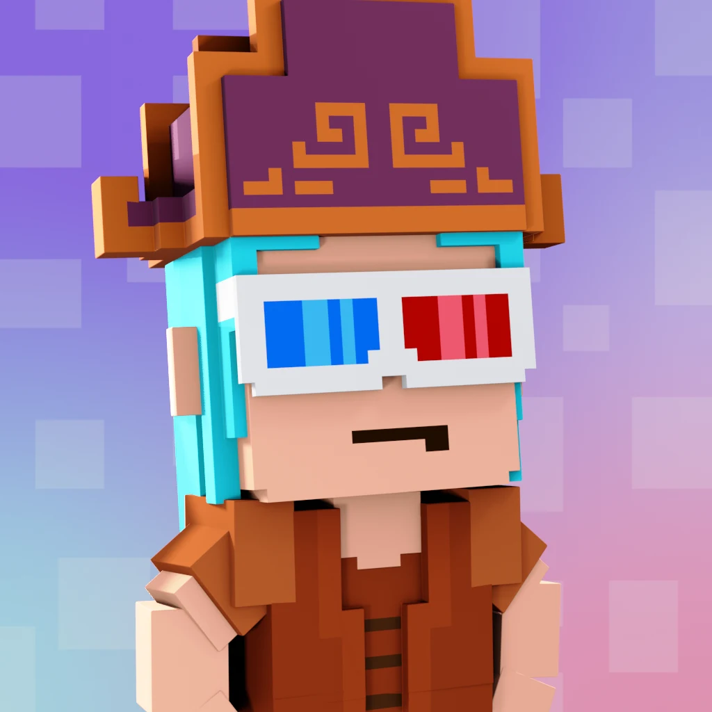 Pirate #3293 voxel render