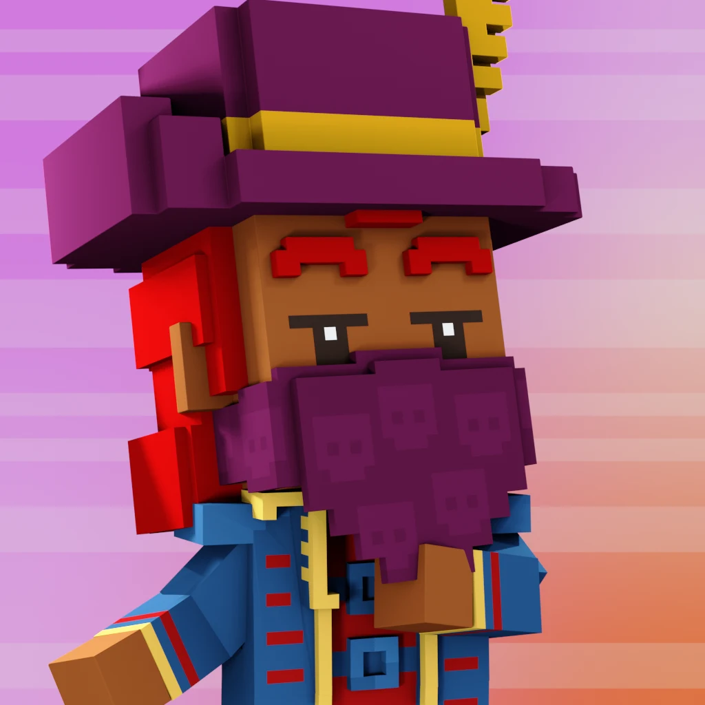 Pirate #3295 voxel render