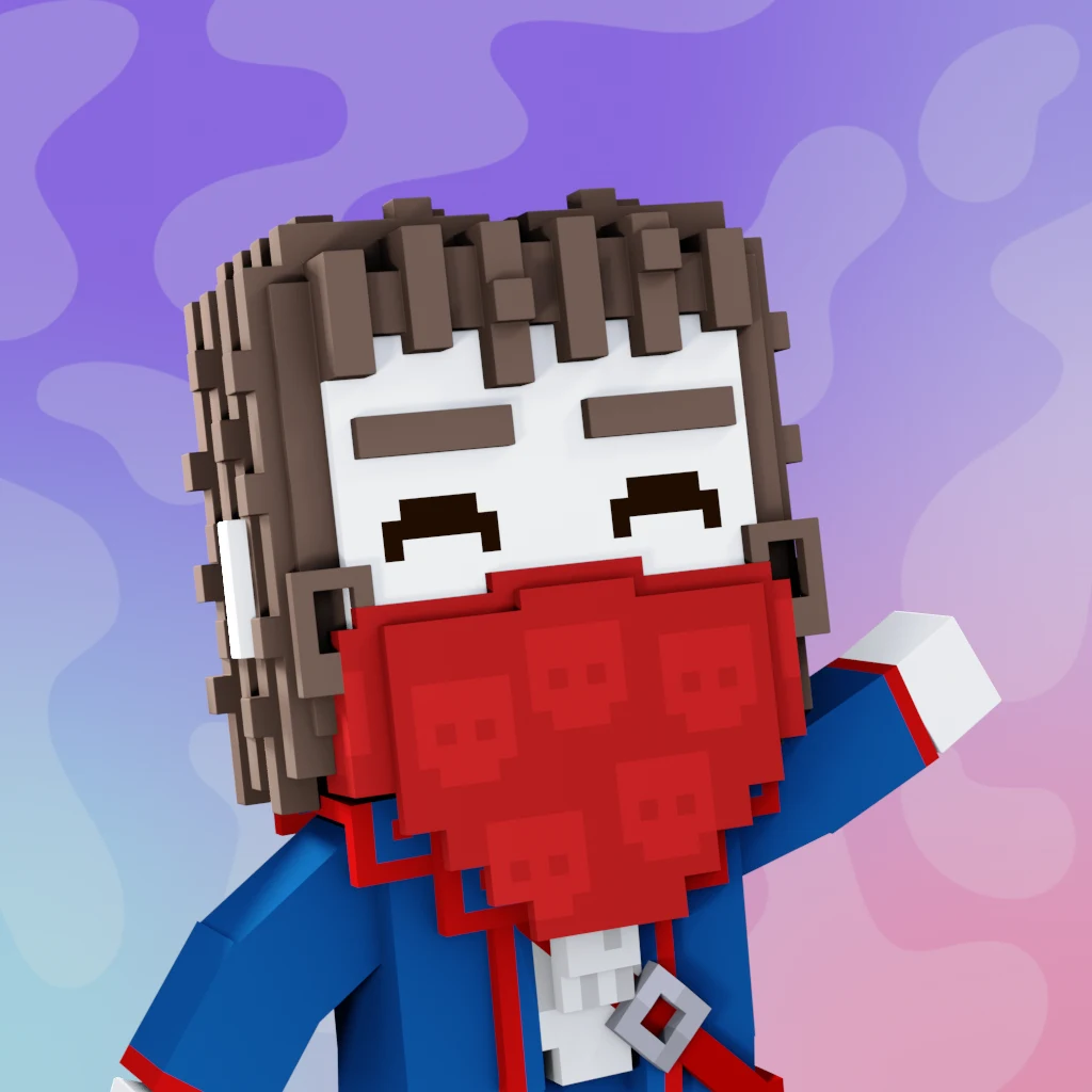 Pirate #3296 voxel render