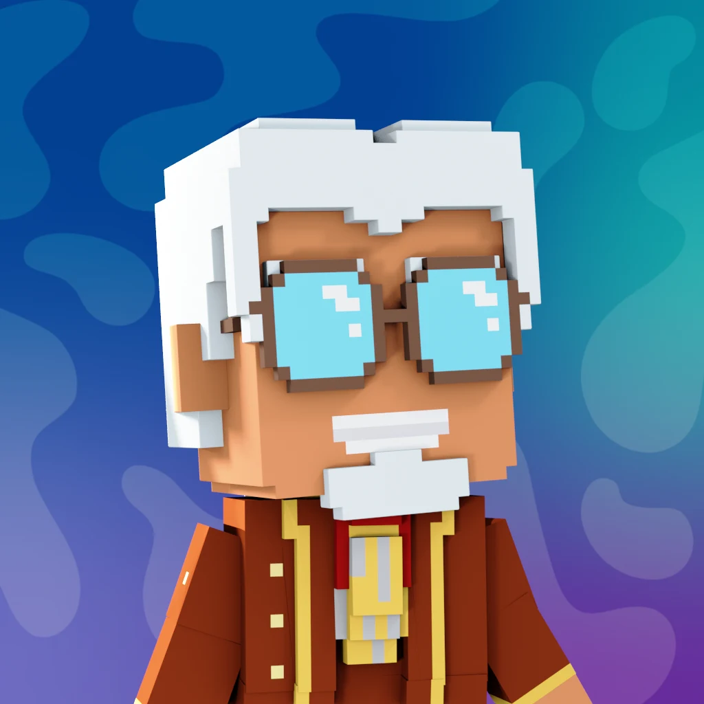 Pirate #3298 voxel render