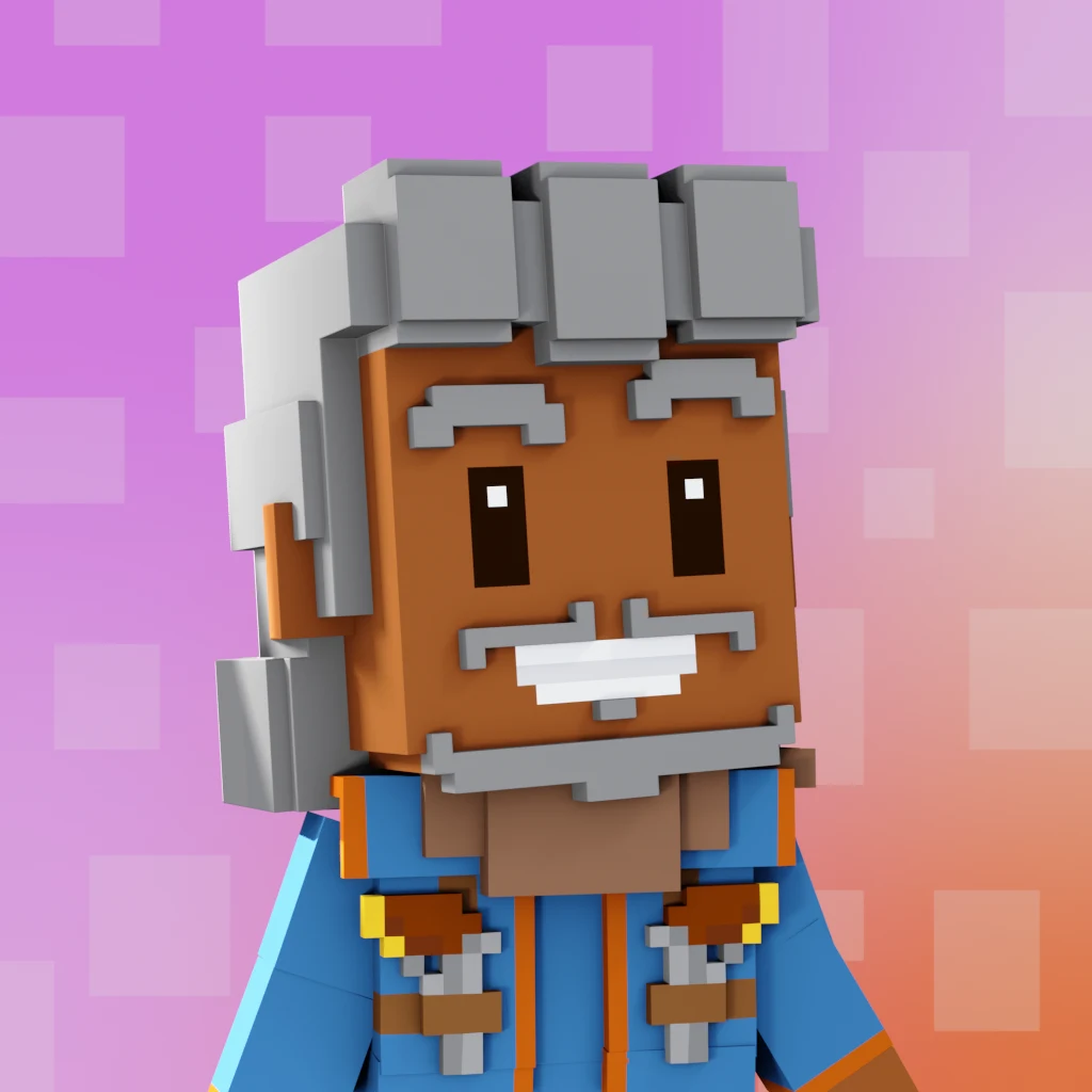 Pirate #3300 voxel render