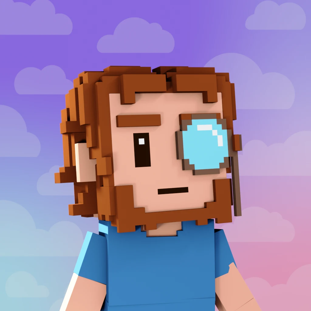 Pirate #3301 voxel render