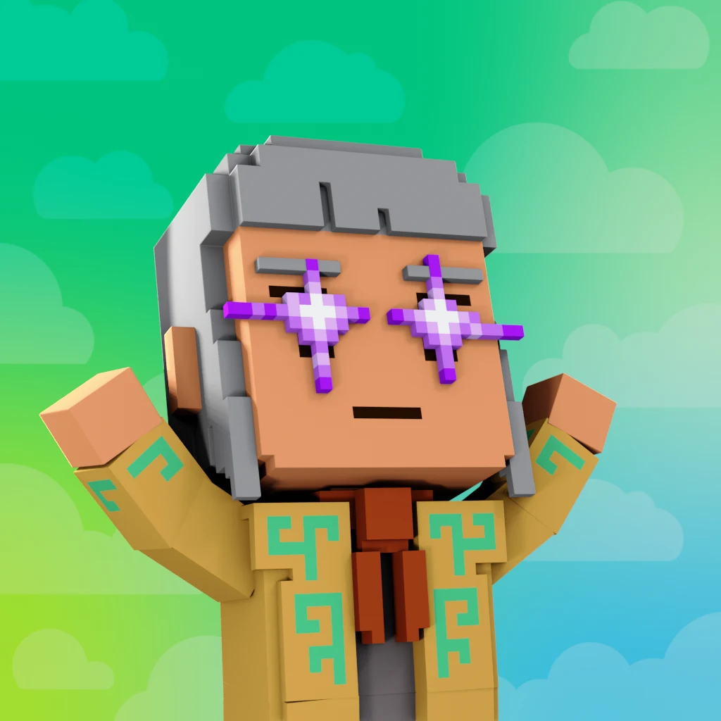 Pirate #3302 voxel render
