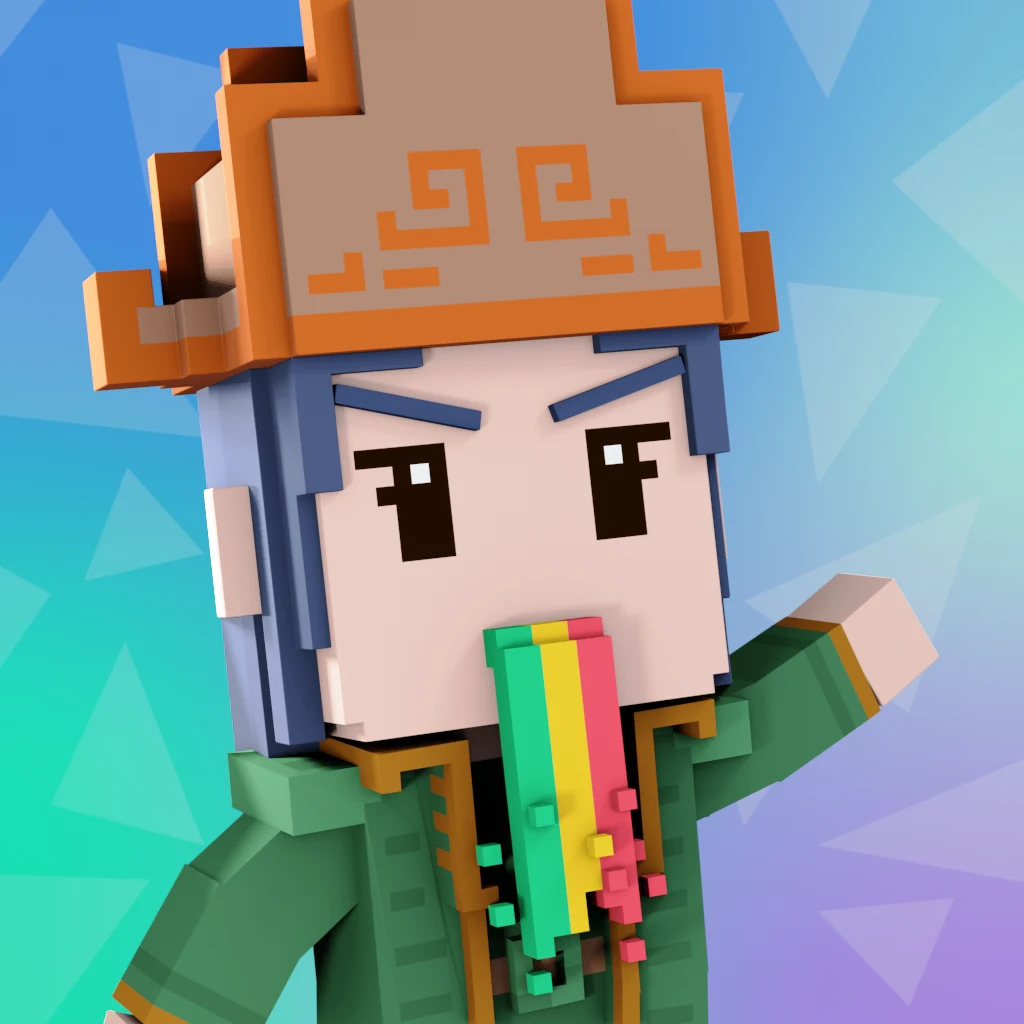 Pirate #3304 voxel render
