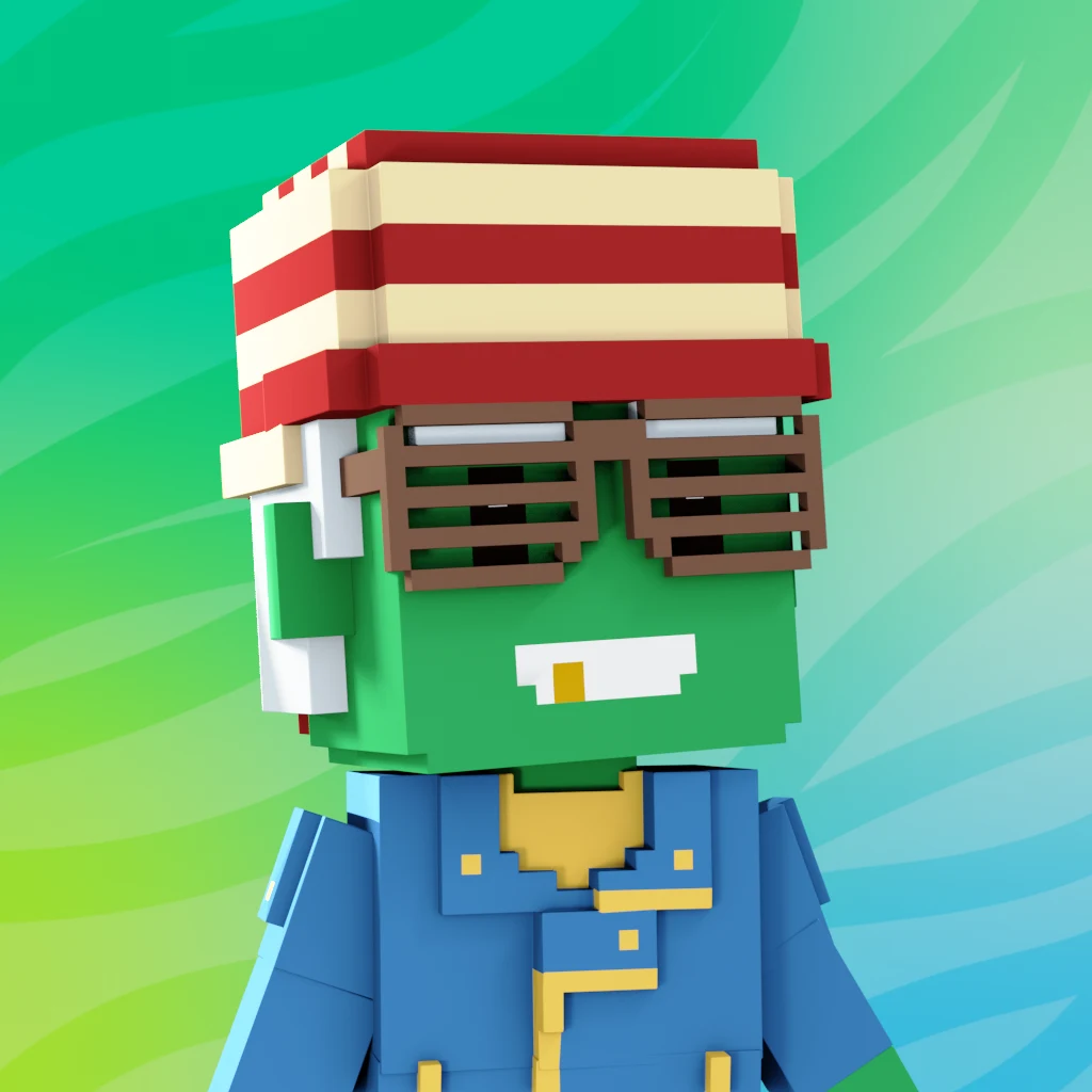 Pirate #3307 voxel render