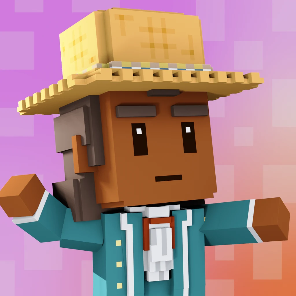 Pirate #3308 voxel render