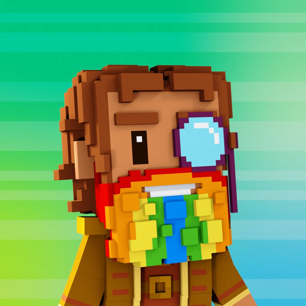 Pirate #3311 voxel render