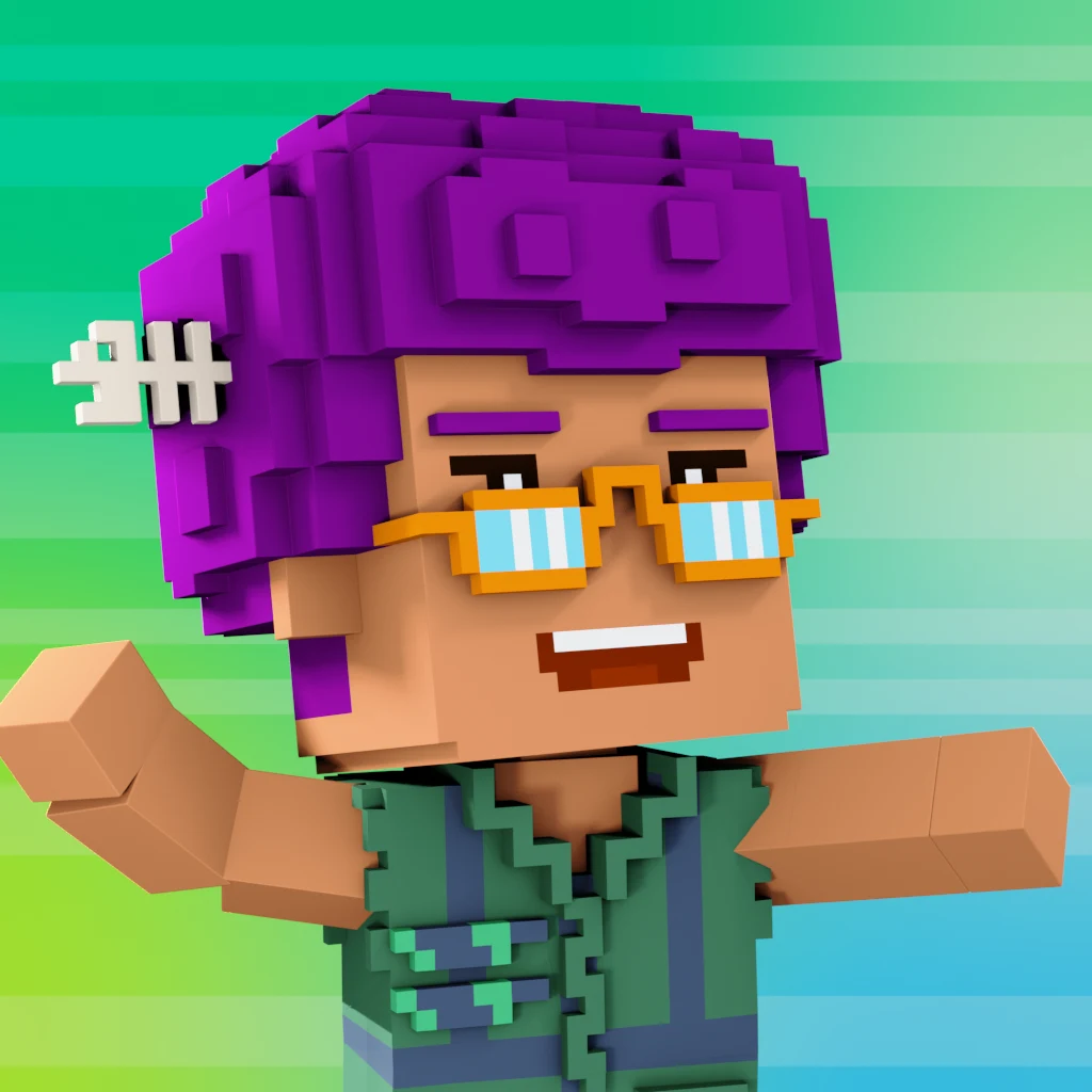 Pirate #3312 voxel render
