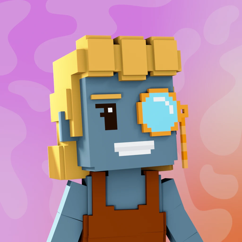 Pirate #3313 voxel render