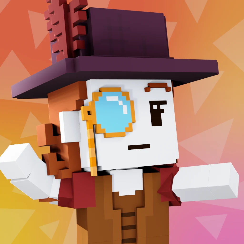 Pirate #3314 voxel render