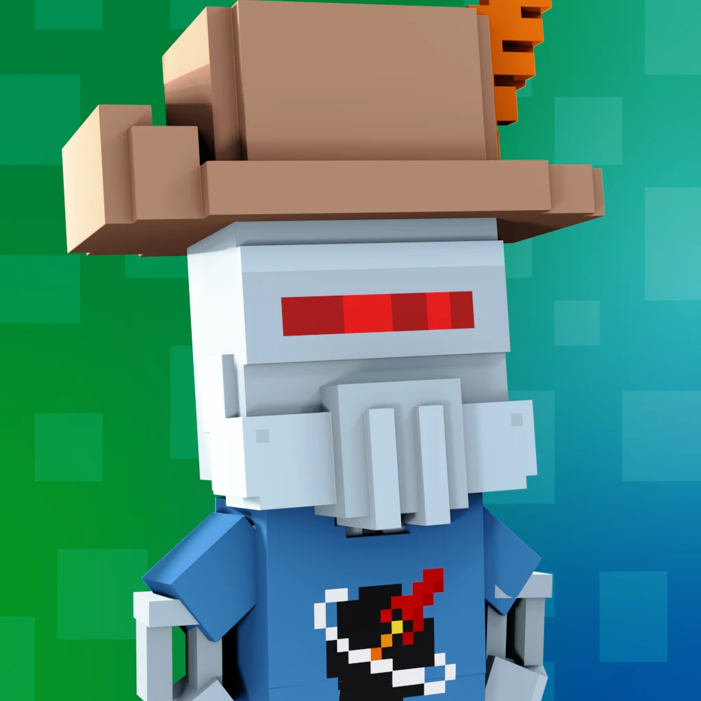 Pirate #3316 voxel render