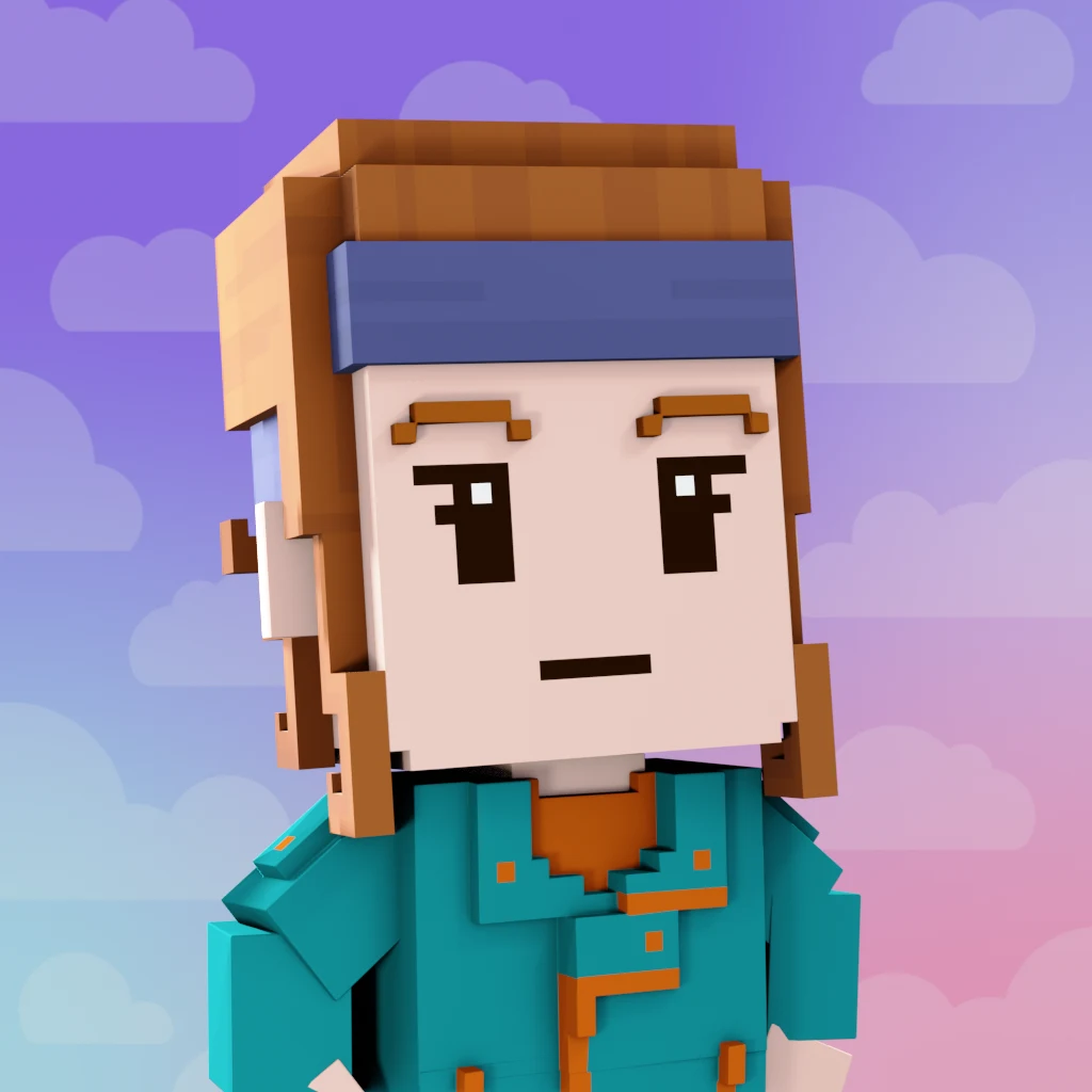 Pirate #3318 voxel render
