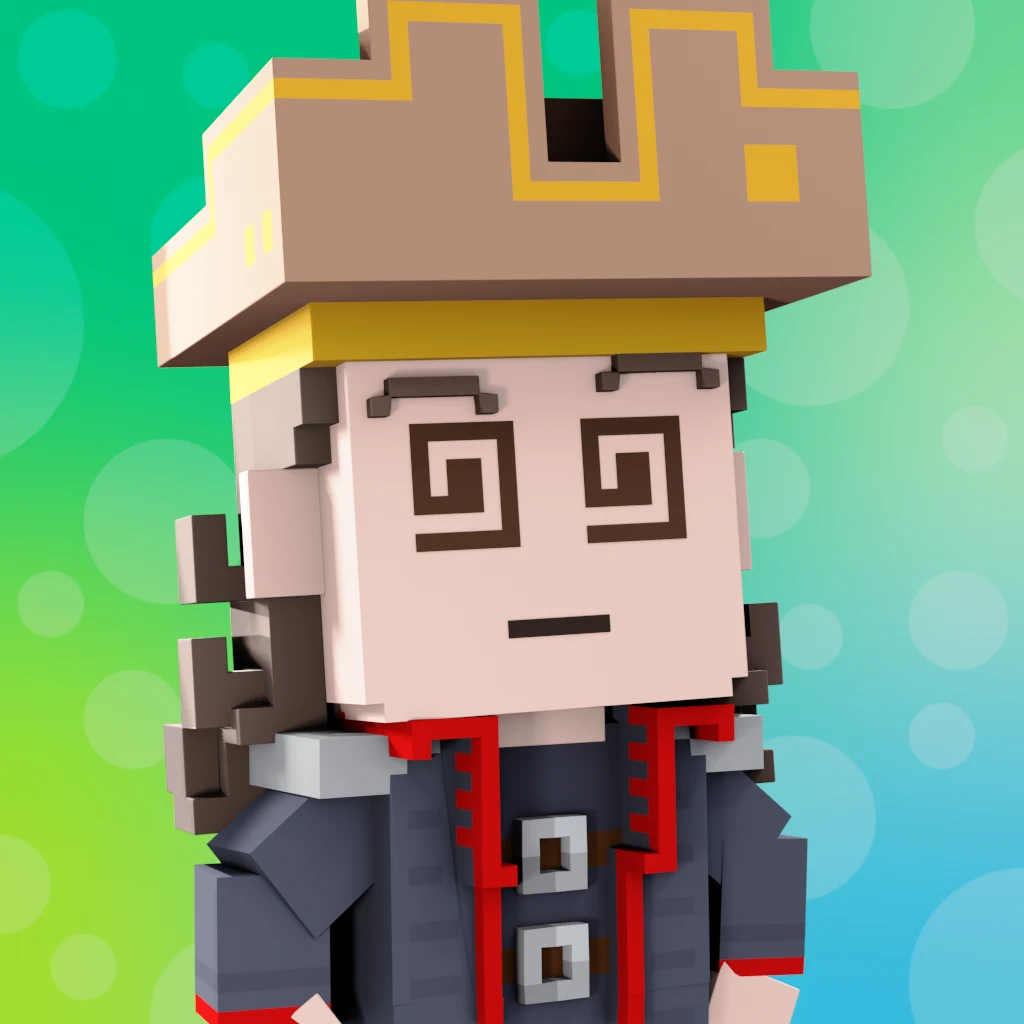 Pirate #3319 voxel render