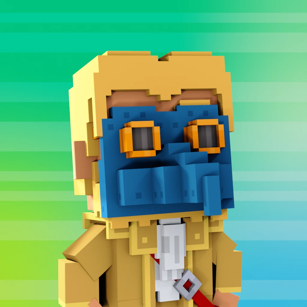 Pirate #332 voxel render