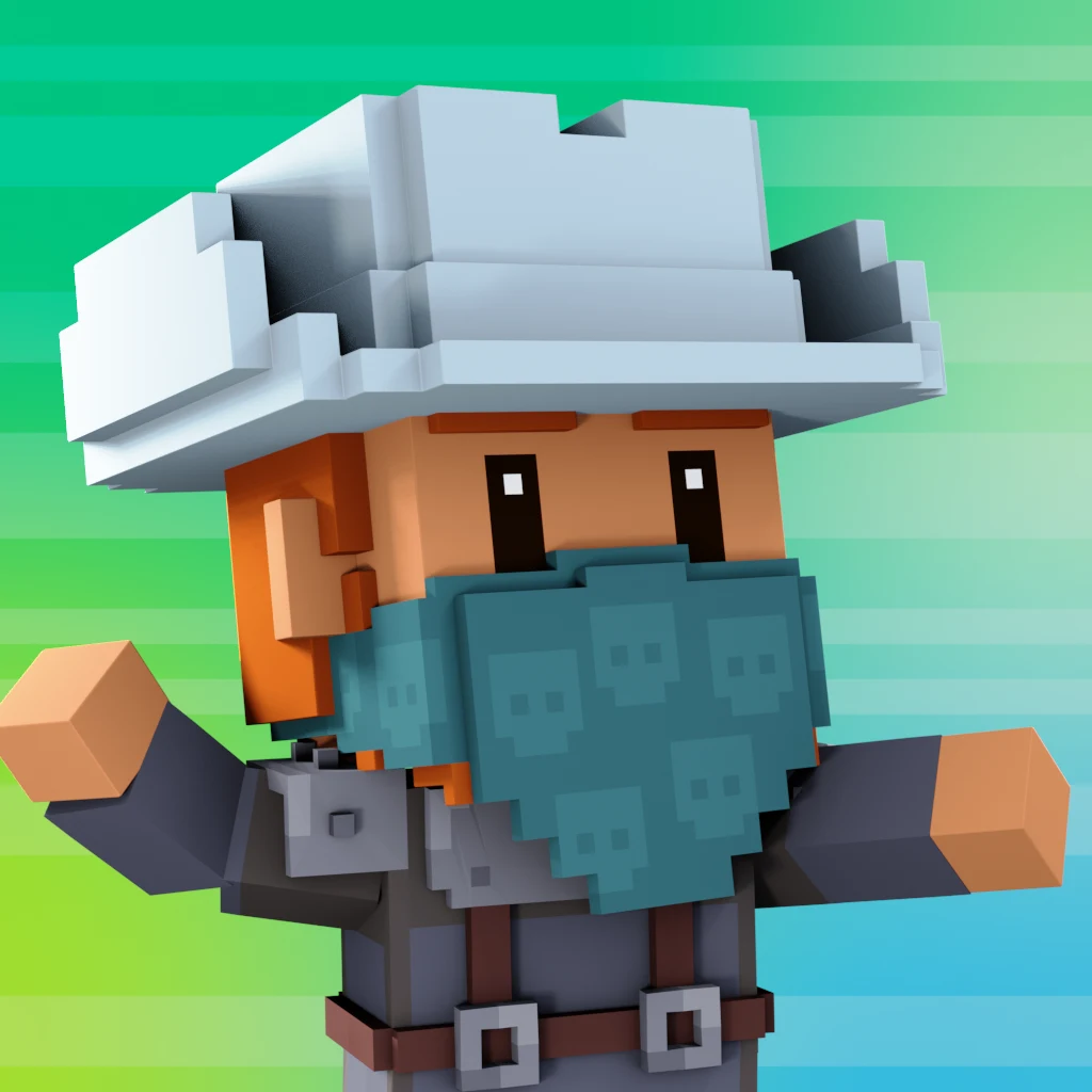 Pirate #3321 voxel render