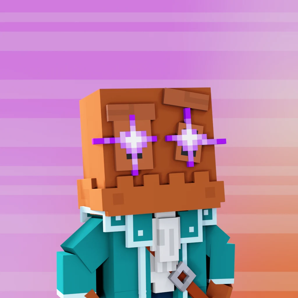 Pirate #3322 voxel render