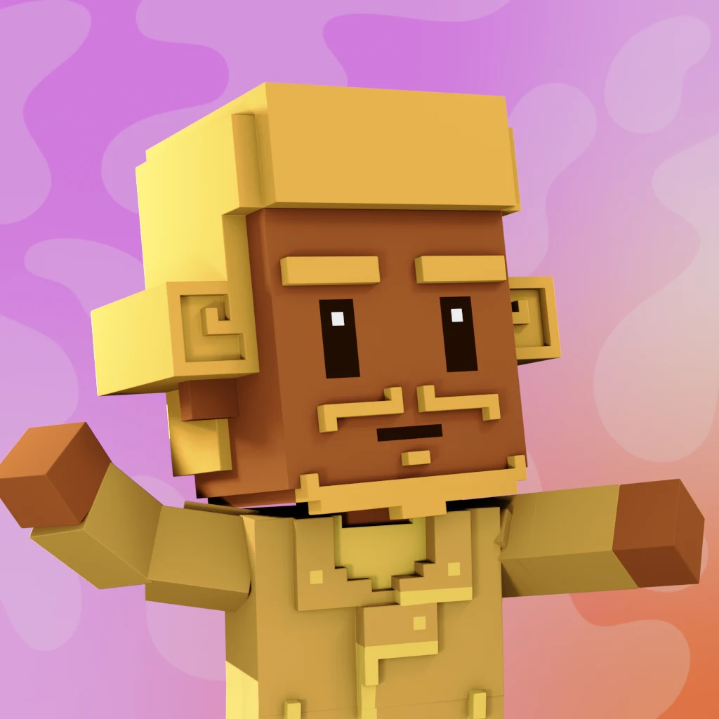 Pirate #3324 voxel render