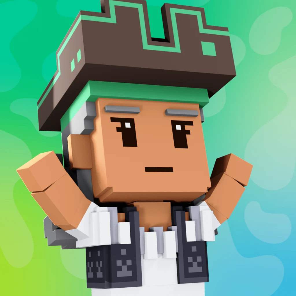 Pirate #3325 voxel render