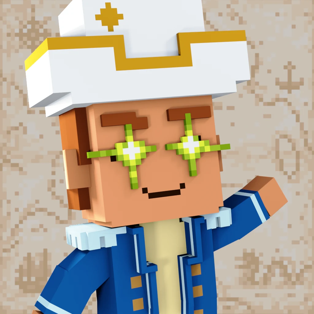 Pirate #3326 voxel render