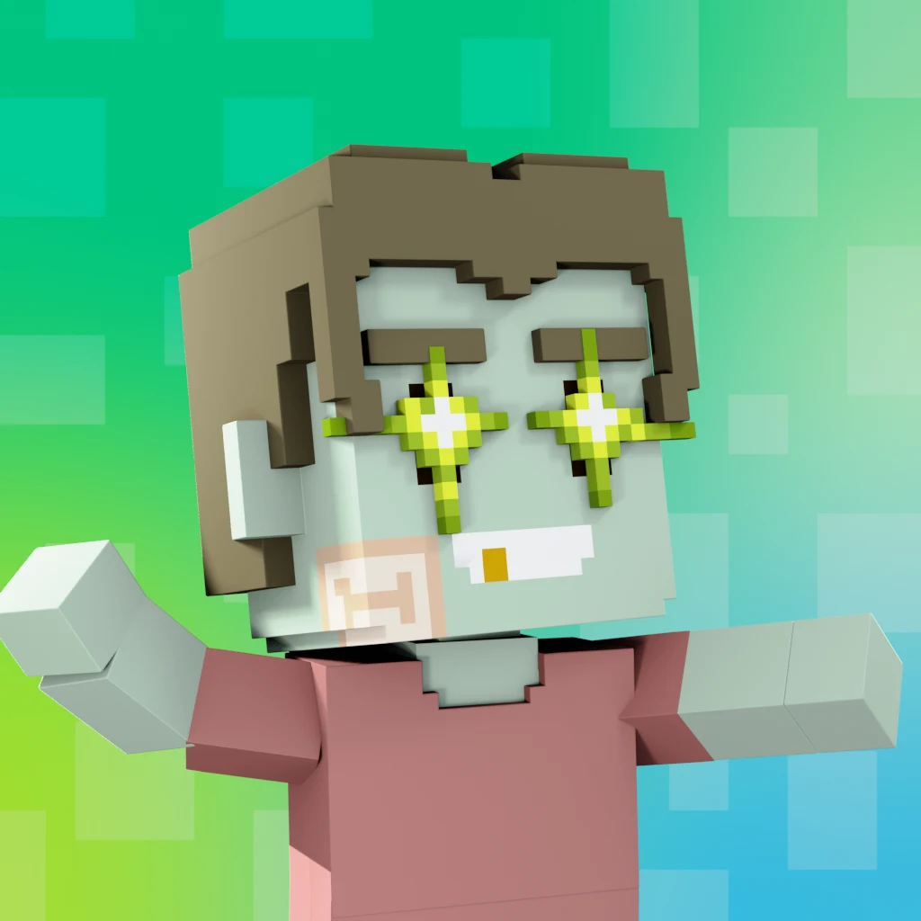 Pirate #333 voxel render