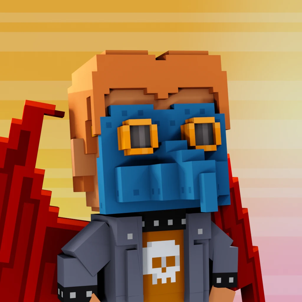 Pirate #3337 voxel render