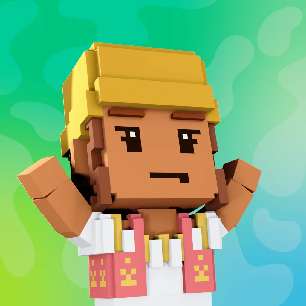 Pirate #3338 voxel render