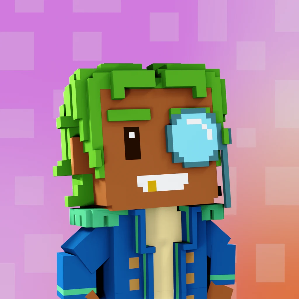 Pirate #3342 voxel render