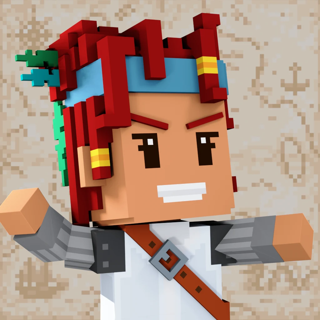 Pirate #3343 voxel render