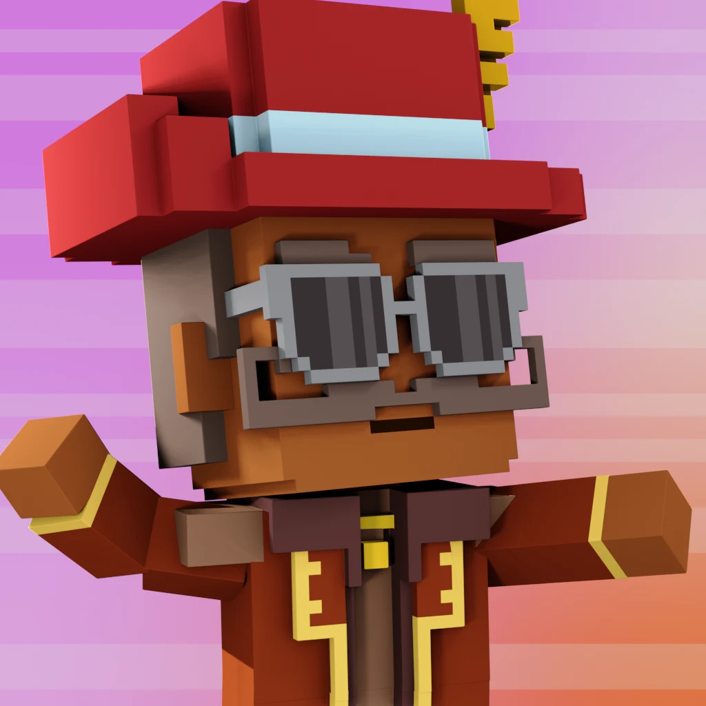 Pirate #3344 voxel render
