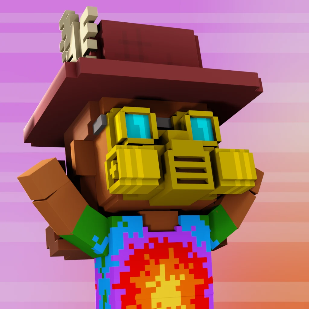 Pirate #3346 voxel render