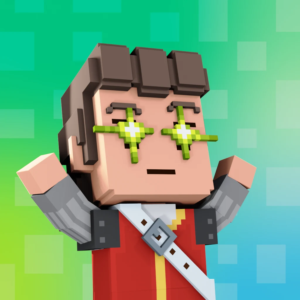Pirate #3351 voxel render