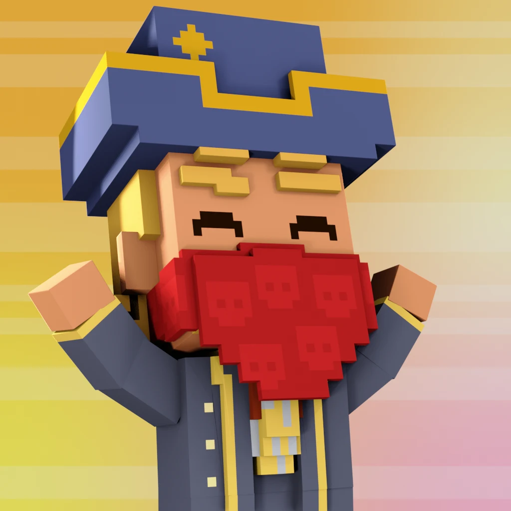 Pirate #3354 voxel render