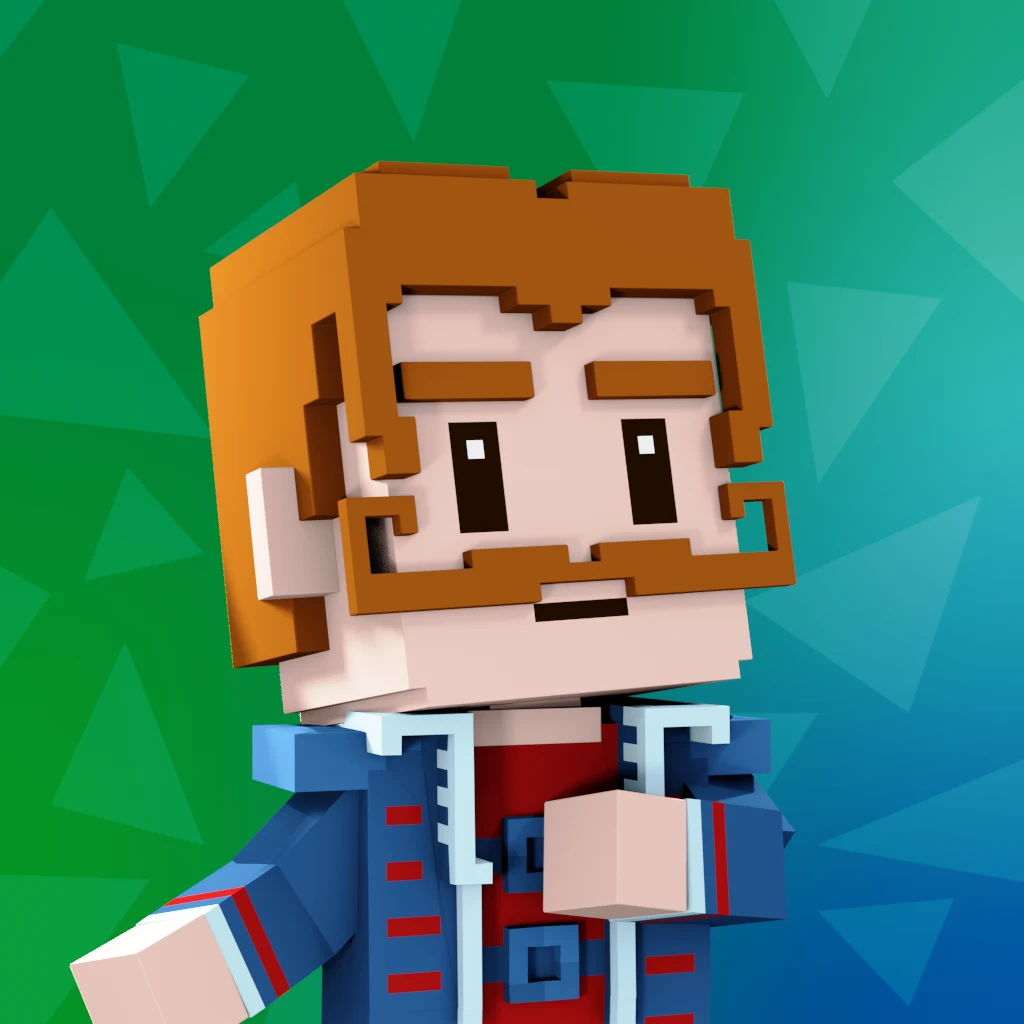 Pirate #3355 voxel render