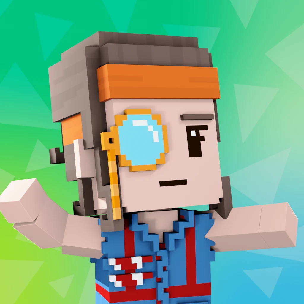 Pirate #3356 voxel render
