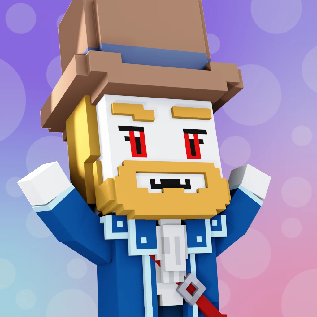 Pirate #3357 voxel render