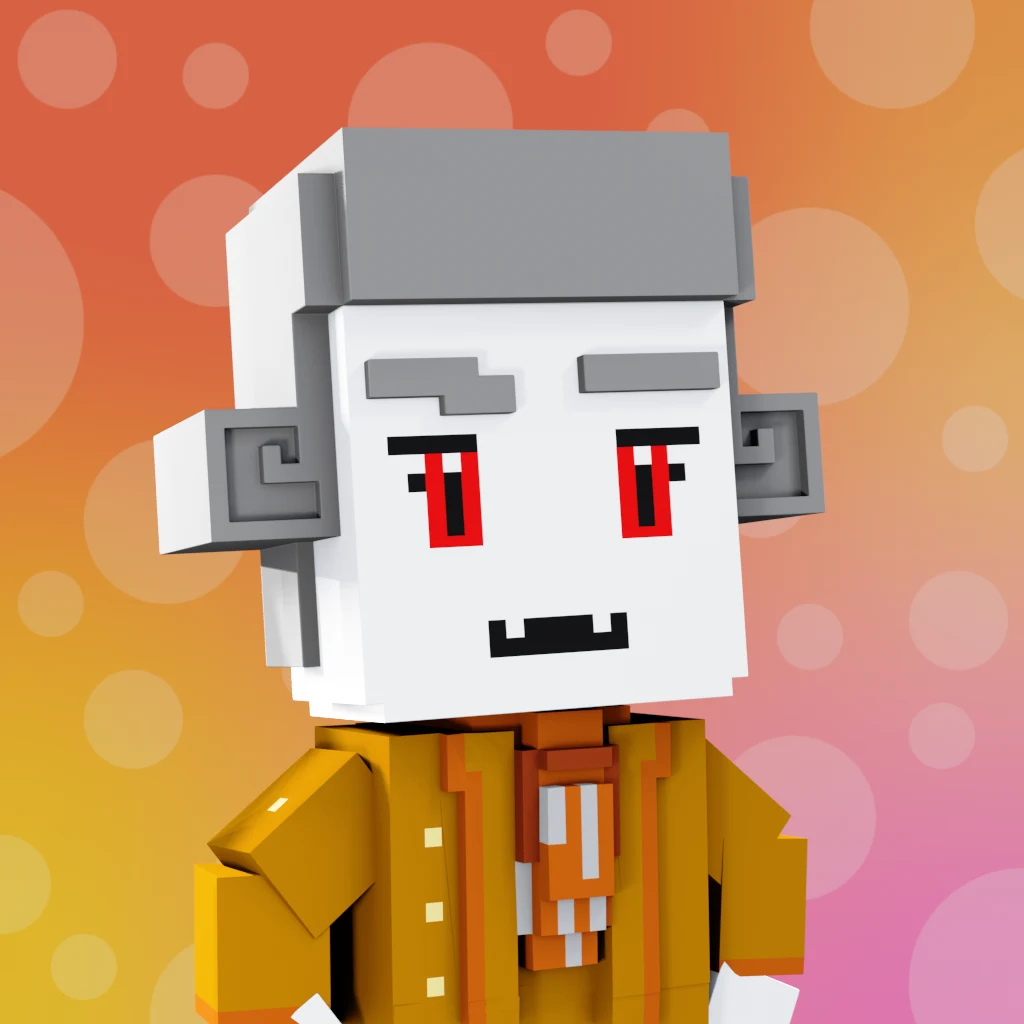 Pirate #3358 voxel render